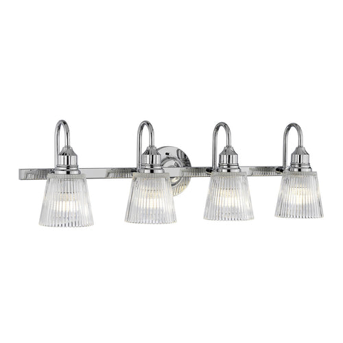 Addison 4-lichts wandlamp gepolijst chroom IP44