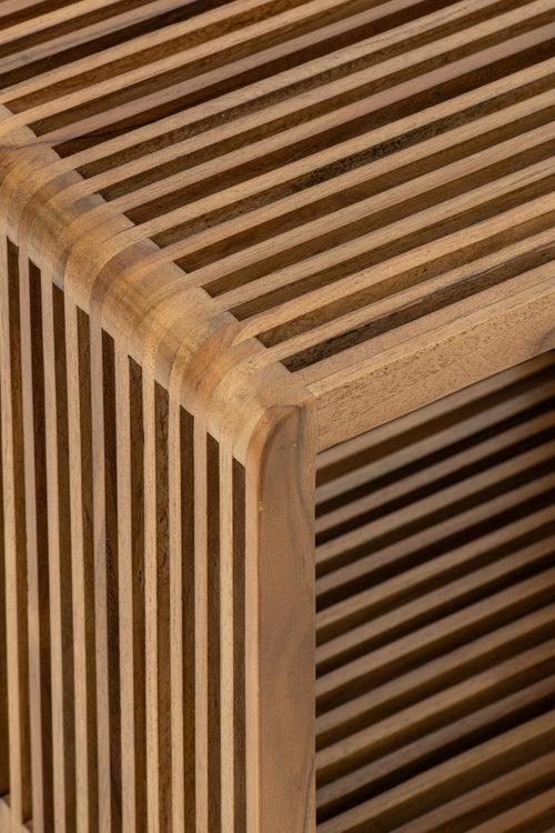J-Line Bank met latten - gerecycled hout - naturel