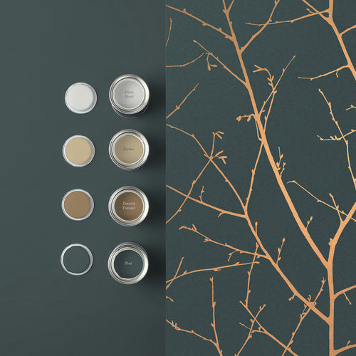 Graham & Brown vliesbehang Boreas Teal blauw - vtwonen shop