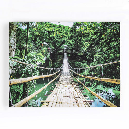 Art for the Home Canvas - Jungle Loopbrug - Multikleur - 75x100cm