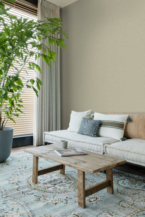 ESTAhome behang krokodillenhuid beige - 53 cm x 10.05 m - 139185