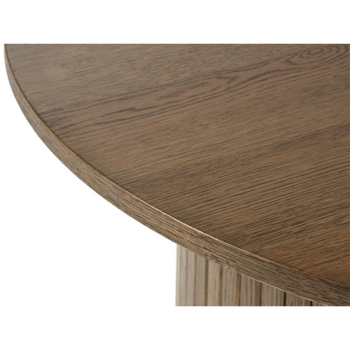 Olivine Lenn houten salontafel gerookt eiken - Ø90 cm - vtwonen shop