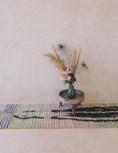 AFK Living vloerkleed Berber - handgemaakt - Wol - 70 x 301 cm
