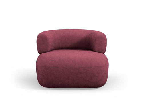 Micadoni - Fauteuil "Jenny" chenille, karmozijnrood - 88x90x73cm