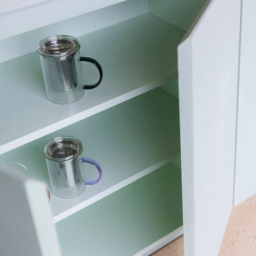 Ona - Theebeker 43cl met filter en deksel groen Liv