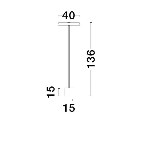 Nova Luce VETRO Geïntegreerde LED-vloerlamp, matzwart, 33W LED, 2666lm, 3000K, aan/uit-schakelaar.