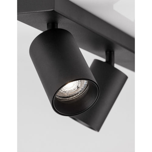 Nova Luce TOD Plafondspot met balk, zandkleurig zwart, GU10, 3x10W