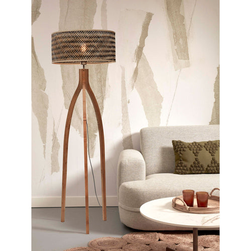 GOOD&MOJO vloerlamp Java - bruin - Ø50cm - vtwonen shop