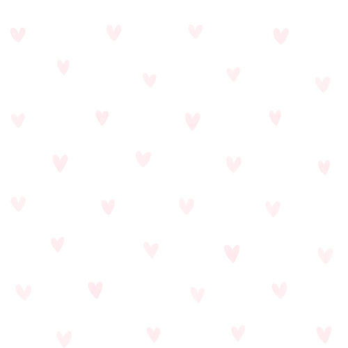 Walls4You behang confetti hartjes licht roze - 53 cm x 10.05 m - 935300
