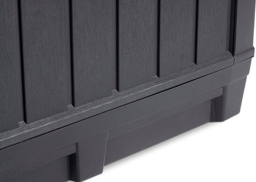 Keter Kentwood Opbergbox - 350L - 128x53.6x59 cm - Antraciet