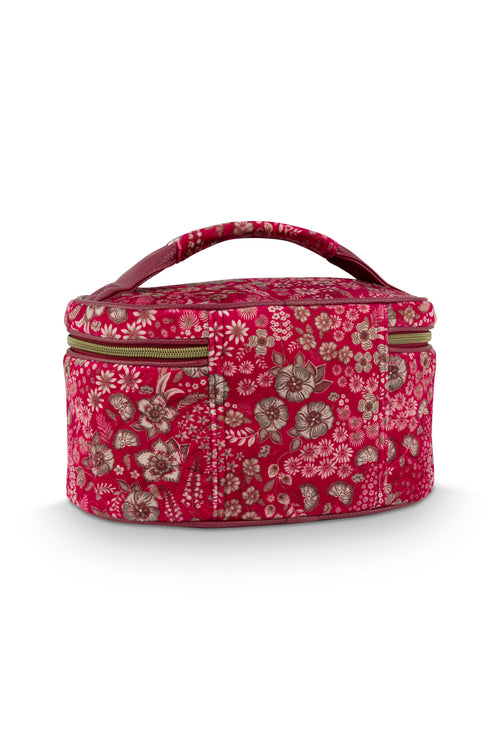 Pip Studio - Cleo Beautycase Dames - Daisy Dreams - Rood - 26x16x16cm - vtwonen shop