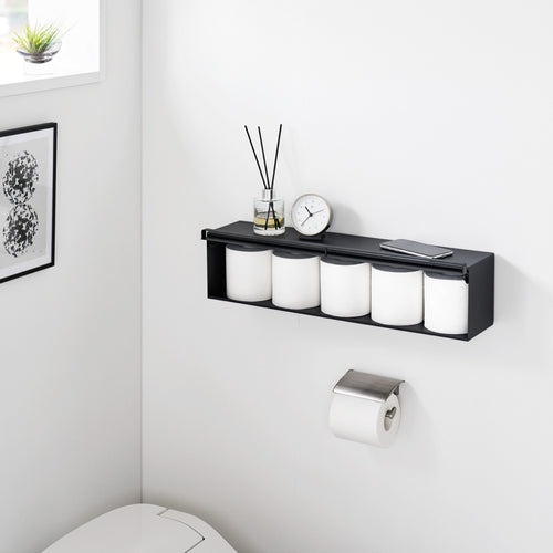 Yamazaki Tower Opbergvak wandmontage - Zwart - vtwonen shop