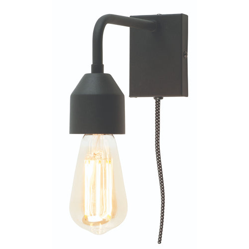 it's about RoMi wandlamp Madrid - zwart - 20x7x15cm - vtwonen shop