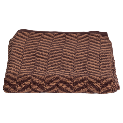 WOOOD plaid 130x170 cm Suna - Katoen - Bruin/Roze