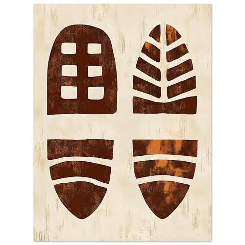 Artfulprints  Boho – Primitive forms   poster 30x40 cm - vtwonen shop