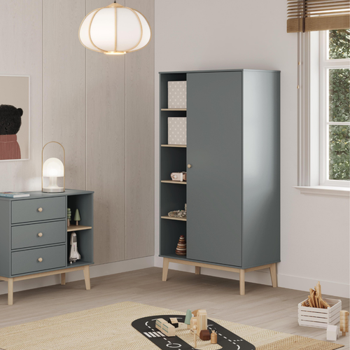 Calicosy - SIMON Garderobe - Wit - 90x52x181 cm