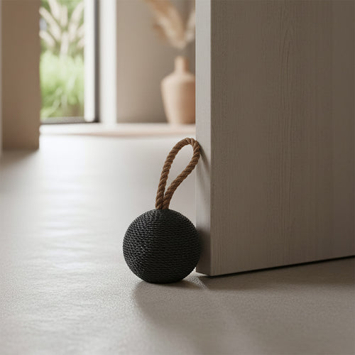 Raw materials deurstopper Bomb - donker grijs - 15x15x22 cm - vtwonen shop