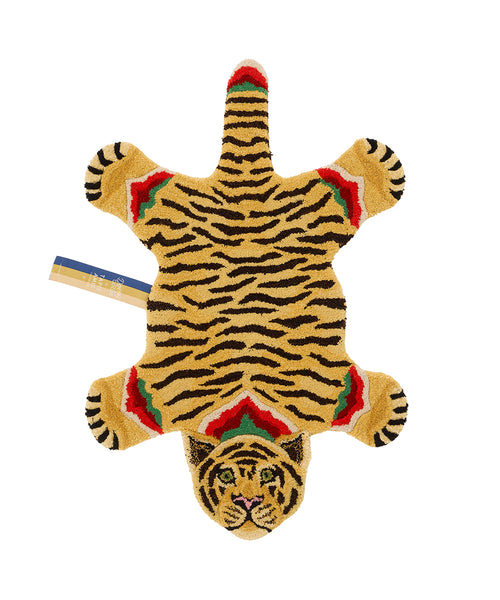 Doing Goods Babul Bombay Tijger Vloerkleed - Klein 92 x 62 x 2 cm - 100% wol