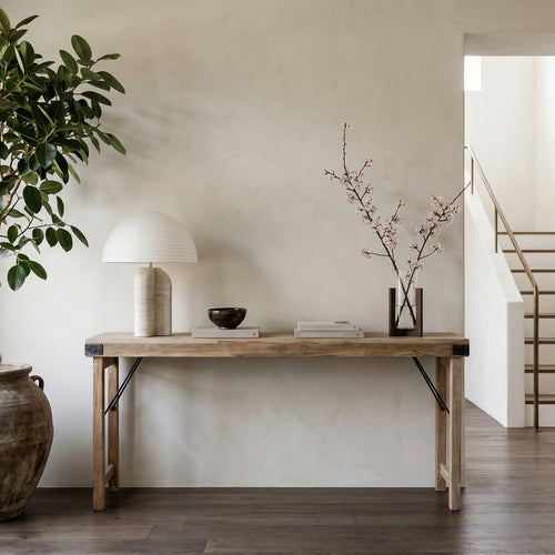 Raw materials inklapbare tafel Limewash - naturel - 170x40x76 cm cm
