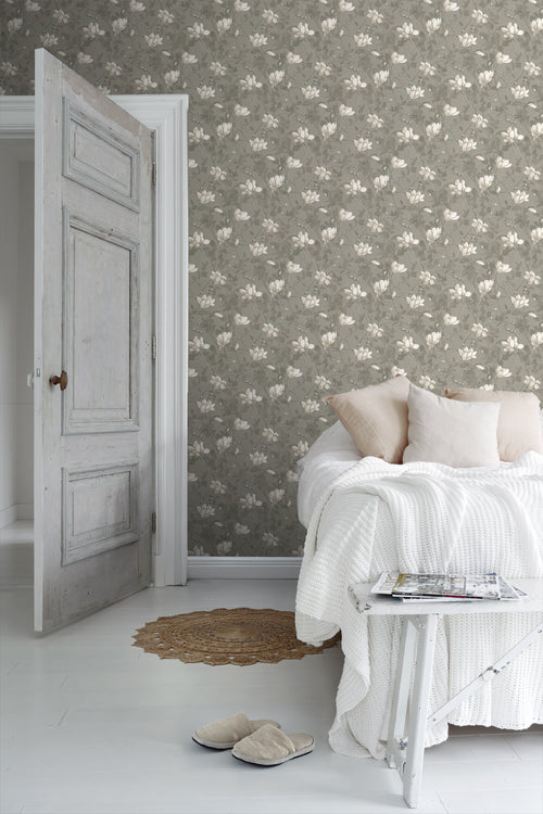 Borastapeter behang magnolia bruin - 53 cm x 10.05 m - 660432 - vtwonen shop