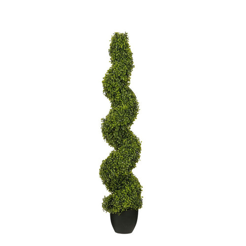 Mica Decorations Buxus Spiraal Kunstboom - H120 x Ø25 cm - Groen