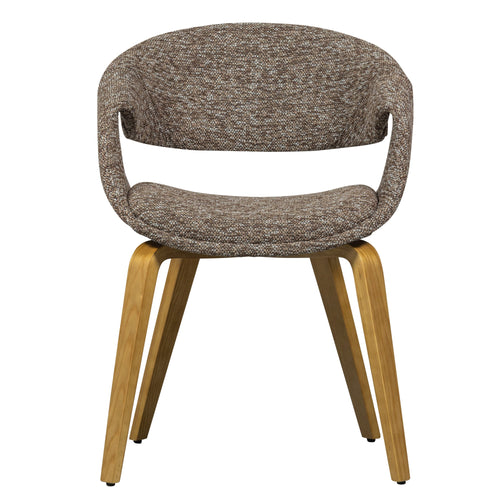 WOOOD eetkamerstoelen houten naturel poot Yossi - Bruin - Set van 2