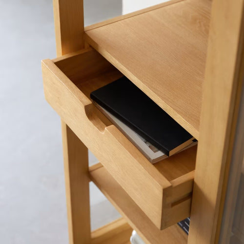 Tikamoon Massief eiken boekenkast - Naturel