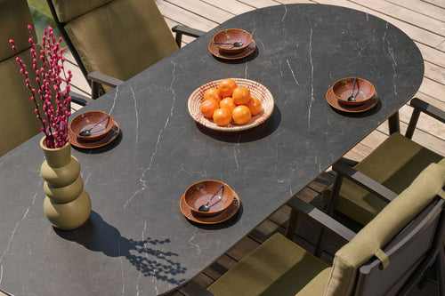 Hartman Tuintafel Flora - Zwart Keramiek - 220x100x75cm