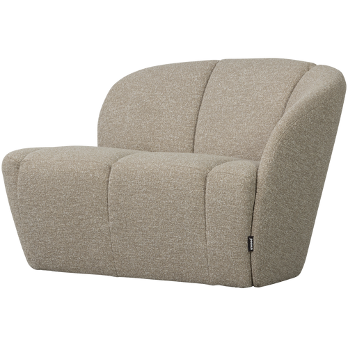 WOOOD 2-zits bankje rechts Mojo - Polyester - Beige Melange -73x112x77 - vtwonen shop