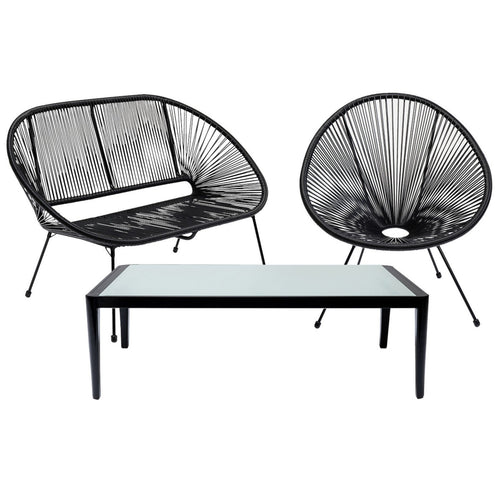 Kare Design Tuinmeubilair Acapulco Tiki zwart - vtwonen shop