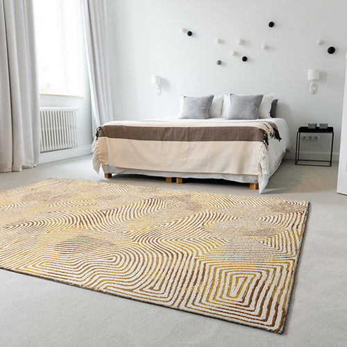 Louis De Poortere vloerkleed Yellow Hippy - geel - 80x150cm - vtwonen shop