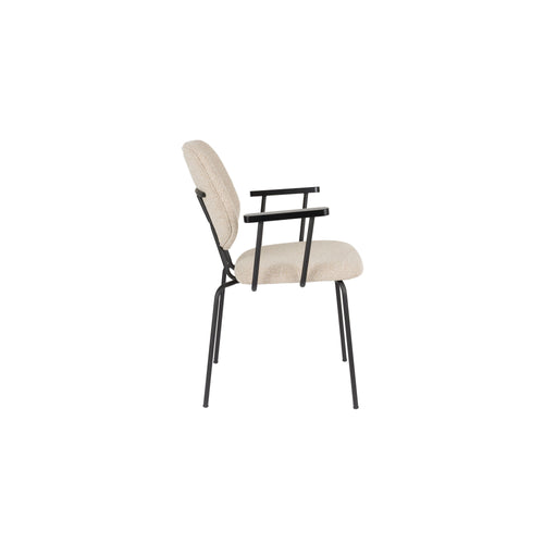 Housecraft Living Zelo Eetkamerstoelen  Armleuning Beige - Set van 2 - vtwonen shop