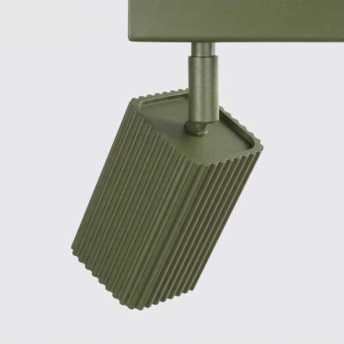 Sollux Lighting Plafondlamp RAYO 2 olijfgroen - 30x6x16,5cm