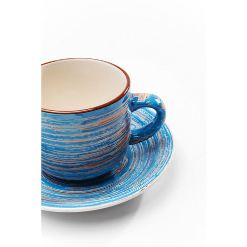 Kare Design Koffiemok Swirl blauw (4/Set) - vtwonen shop