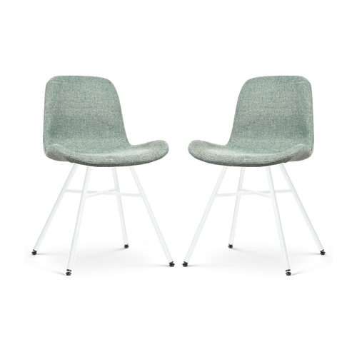 Nolon Noa-Fé Eetkamerstoelen Set van 2 - Zacht Groen - Zwarte Poten - vtwonen shop