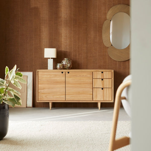 Tikamoon Massief teakhouten buffet 145 cm - Naturel