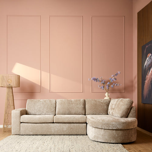 MySofa 2,5-zits Bank Alma - Beige Rechts - 264x192x84cm
