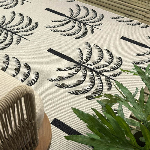 Buitenkleed Oase zwart/wit - Interieur05 - 200 x 290 cm