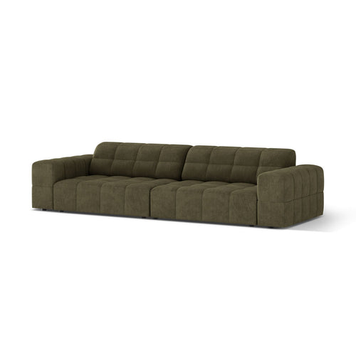 Cosmopolitan Design - Bank Chicago 4-zits, chenille groente - 102x252x78cm