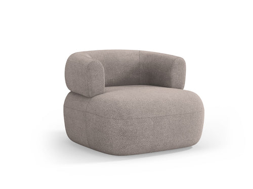 Micadoni Fauteuil Jenny boucle, lichtbruin - 88x90x73cm