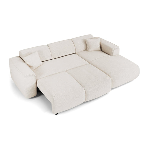 Sia Home - Hoekbanken YUMA - Bouclette stof - Crème - 283cm