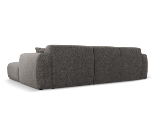 Cosmopolitan Design linker hoekbank Nolio 4-zits, chenille, grijs - 170x260x72cm