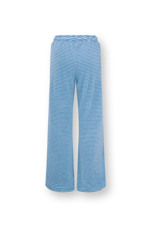 Pip Studio - Britta Pyjamabroek - Dames - Little Sumo Stripe - Blauw - XL