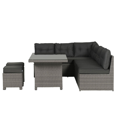 Garden Impressions Coral lounge/dining set 5-delig - organic grey
