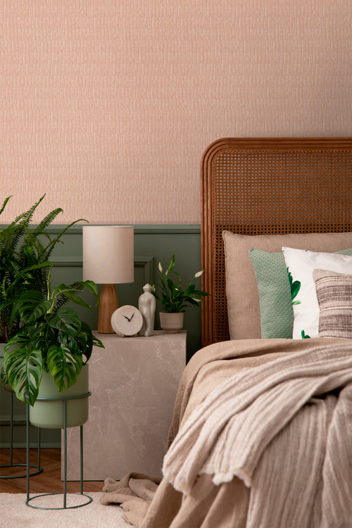 Sanders & Sanders behang effen perzik roze - 53 cm x 10 m - 640377