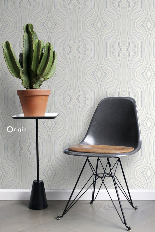 Origin Wallcoverings behang grafische lijnen beige - 53 cm x 10,05 m - 347224 - vtwonen shop