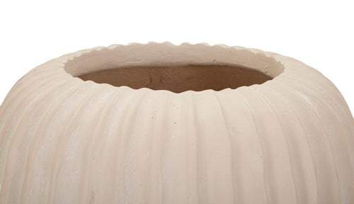 Mauro Ferretti vaas - Ø 26,5x26 cm - crème