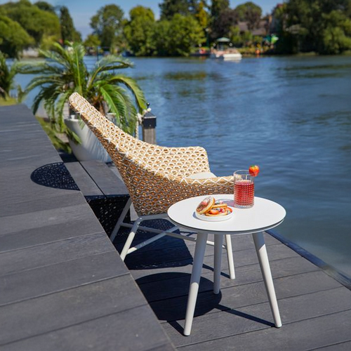 Hartman Bijzettafel Sophie Studio - Wit Aluminium - 45x45x45cm - vtwonen shop