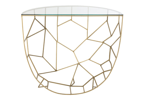 J-Line console Moza - metaal/glas - goud