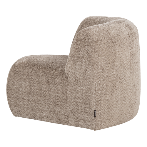 WOOOD hoekelement rond Mojo Base - Wollig - Donkerzand - 74x110x110